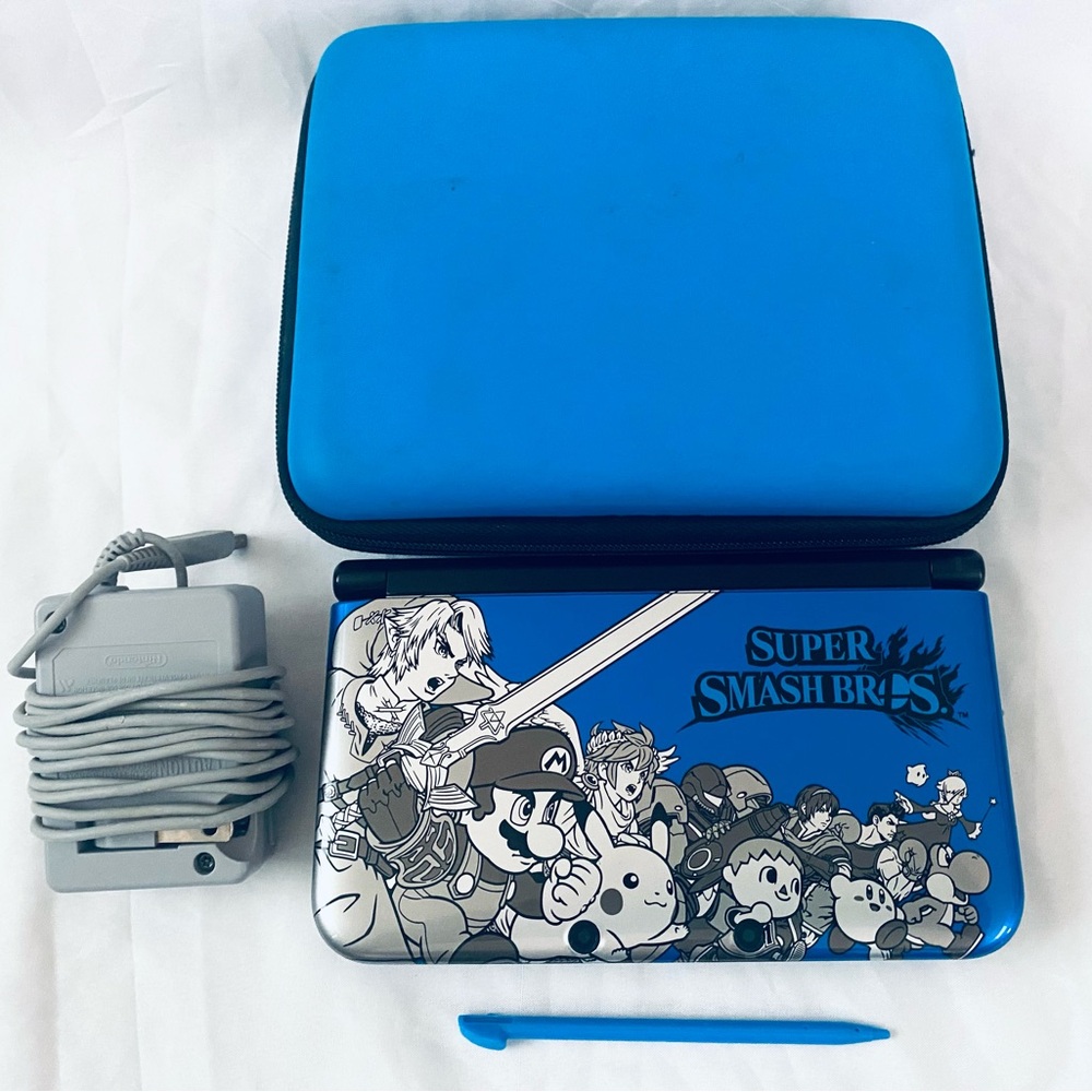 Super Smash Bros Blue Nintendo 3DS XL 96% New No Box Tested Working Firm Price - Picture 12 of 12